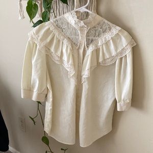 Vintage Victorian lace blouse